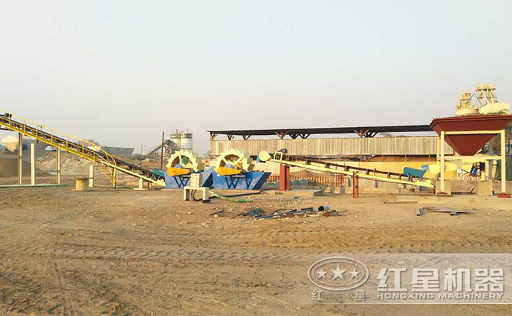 洗砂機安裝、調(diào)試現(xiàn)場